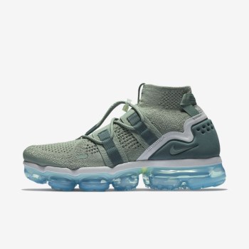 Nike Air VaporMax Flyknit Utility - Férfi Utcai Cipő - Zöld/Szürke/Türkiz